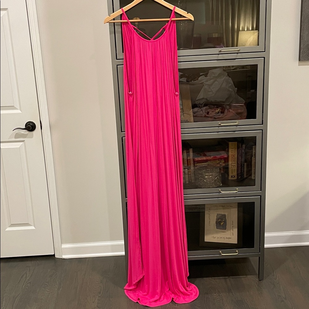 Vibrant Pink Maxi Dress